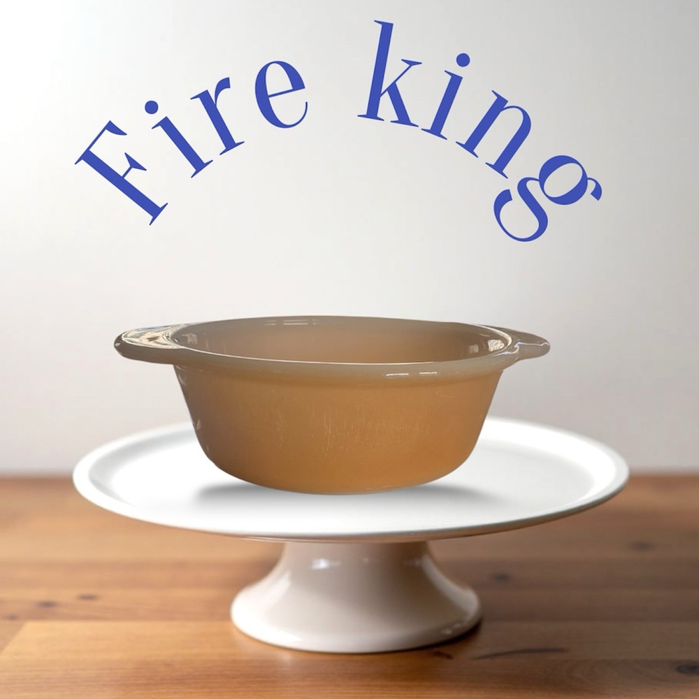 Vintage Fire King Peach Lusterware 1pt.